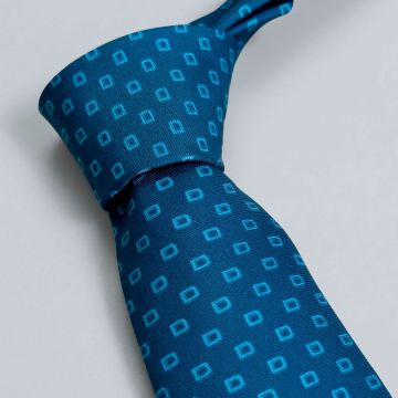 Corbata Lester 100% seda tonos azules