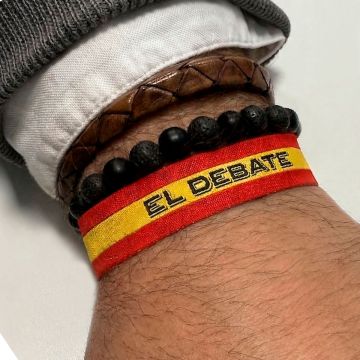 Pulsera de tela bandera de España - "Pack de 5"