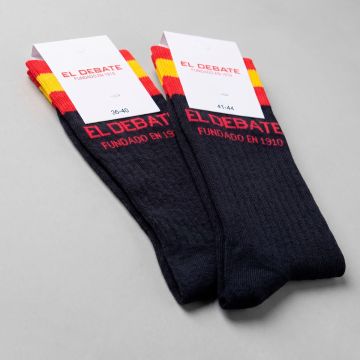 Calcetines negros bandera de España