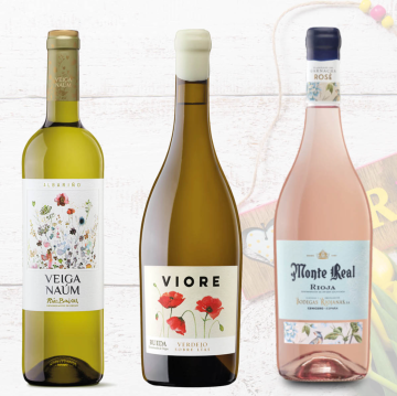 Brindis primaveral con blancos y rosado
