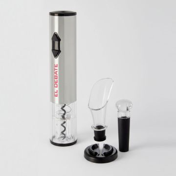 Set abridor eléctrico de vino