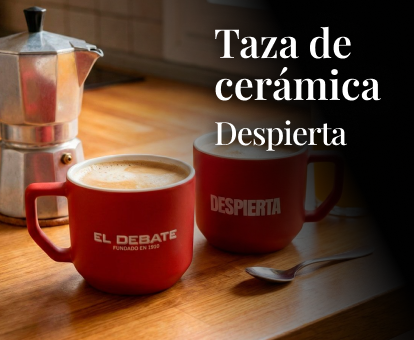 Taza de cer&aacute;mica "Despierta"